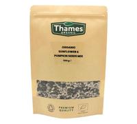 Organic Sunflower & Pumpkin Seeds Mix-Certified Organic, Non-GMO, Vegan, No Additives, No Preservatives, Resealable Bag by Thames Organic 500g