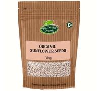 Organic Sunflower Seeds 3kg by Hatton Hill | Raw, Nutrient-Rich, Versatile, Certified Organic Snack & Ingredient