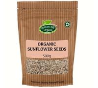 Organic Sunflower Seeds 500g by Hatton Hill | Raw, Nutrient-Rich, Versatile, Certified Organic Snack & Ingredient