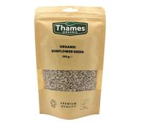 Organic Sunflower Seeds - Raw, Vegan, GMO-Free - No Additives or Preservatives - High in Vitamin E and Fiber, Source of Protein, Certified Organic - Thames Organic 250g