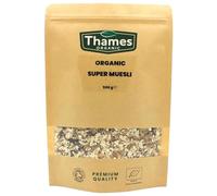 Organic Super Muesli - No Additives, No Preservatives, A Blend of Dried Fruits Nuts & Seeds, Vegan, GMO-Free, Certified Organic - Perfect for Breakfast - Thames Organic 500g