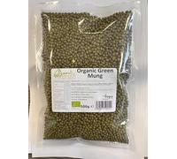 Organic Swaad Organic Green Mung Whole, 500g, Vegan, Gluten-Free, Pesticides-Free, Plant-Based Protein