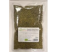 Organic Swaad Organic Mung Bean Suitable for Sprouting, Whole, GMO Free, Pesticides Free, Plant Based, Protein Rich, 500g