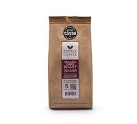 Organic Tanzania Ground Coffee - Award Winning Dark Roast by Source Climate Change Coffee - Single Origin - Rich Espresso with Cacao Nib, Dried Fruit & Molasses Notes, Freshly Roasted 227g bag