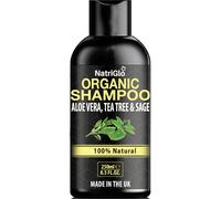 Organic Tea Tree Shampoo with Aloe Vera by NatriGlo | Anti Dandruff Shampoo for Dry, Flaky, Itchy Scalp & Hair | Psoriasis & Eczema Care | Cleansing