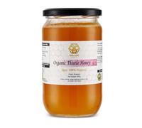 Organic Thistle Honey - 100% Natural, Unfiltered & Unpasteurised - Certified Organic - Pure Artisan Honey - 900g