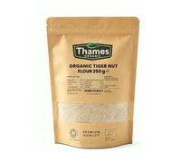Organic Tiger Nut Flour - Made from Organic Peeled Tiger Nuts, Non-GMO, Vegan, No Additives, No Preservatives, Resealable Bag - Thames Organic (250g)