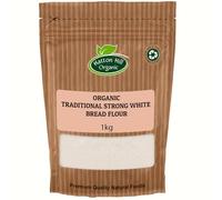 Organic Traditional Strong White Bread Flour 1kg by Hatton Hill Organic | Perfect for Artisan Bread Baking
