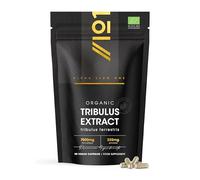 Organic Tribulus Terrestris Extract 7500mg - Standardised 45% Saponins - 90 Vegan Capsules - Resealable and Recyclable Pouch by Alpha01