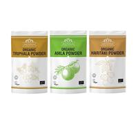 Organic Triphala, Amla, Haritaki Powder 100g Bundle