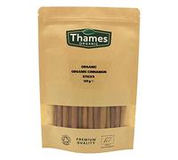 Organic True Ceylon Cinnamon Sticks (Quils) 125g - Ceylon, Non-GMO, No Additives, Preservatives, Raw, Vegan, Sri Lanka - Perfect for Baking, Cooking, Certified Organic - Thames Organic