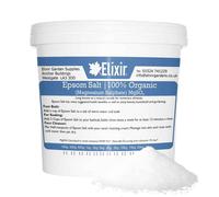(Organic Tub, 5kg) Elixir Gardens Epsom Bath Salt | 100% ORGANIC or PHARMACEUTICAL FCC FOOD GRADE | 500g - 25kg Bag or Tub