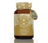 Organic Turmeric and Black Pepper Capsules with Ginger | Turmeric Supplement | Powerful Curcumin Capsules | Certified Organic Tumeric Tablets | with Turmerones Curcuminoids Polysacharides | 60 Caps
