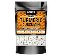 Organic Turmeric Capsules High Strength Curcumin with Black Pepper and Ginger 1812mg | 60 Capsules