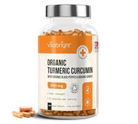 Organic Turmeric Curcumin & Black Pepper Capsules | 365 Count | VitaBright | High strength Curcumin supplement - 2160mg daily dose, 3 tablets a day, a full 4 month supply in every bottle
