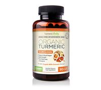 Organic Turmeric Curcumin Capsules Triple Strength with 95% Curcumin - Ginger & Black Pepper for Maximum Absorption - High Strength Supplement 2130mg Serving