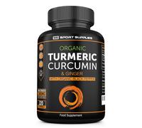 (Organic Turmeric Curcumin) Maca Root 6000mg + Ashwagandha & Giniseng 180 Vegan Capsules