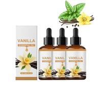 Organic Vanilla Essential Oil, Natural Organic Vanilla Essence Oil for Skin, Body and Hair, Sweet Warm Aroma, Long Lasting Perfume Oil, Essential Oil for Candles, Soaps and Aromatherapy (3)