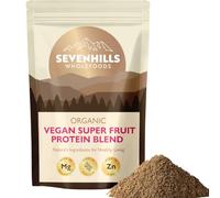 Organic Vegan Super Fruit Protein Blend Flax, Hemp, Pumpkin, Sunflower 420g | 100% Plant-based, High in Protein, Fibre, Magnesium & Zinc, with Aronia Berry & Strawberry Powder