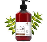 Organic Virgin Neem Oil Cold Pressed 100% Pure 8.8 Fl oz Natural Undiluted Carrier Oil Skin Care Plant Care Insect Repellent Garden Spray Hair Oil 1:20 Dilution (5ml / liter)