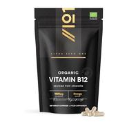 Organic Vitamin B12 1000mcg - Sourced from Chlorella - 60 Vegan Capsules - Contributes to Normal Functioning of The Nervous System - by Alpha01