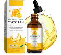 Organic Vitamin E Oil for Cosmetics - 75,000 IU Ultra Concentrated | 100% Natural & Pure Vitamin E Oil | Long-Lasting Skin Hydration & Reduces Scars & Stretch Marks | Vitamin E Oil Hexane-Free