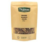 Organic Walnuts Halves - High Fibre, High Protein, Raw, Vegan, GMO Free, Certified Organic, No Additives or Preservatives - Perfect for Snacking or Baking - Thames Organic 250g