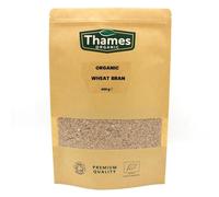 Organic Wheat Bran - No Additives, No Preservatives, Raw, Vegan, GMO Free, Certified Organic - Perfect for Baking and Adding to Smoothies - Thames Organic 400g