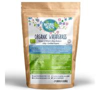 Organic Wheatgrass Powder 100g | New Zealand-Grown | Vegan Superfood for Smoothies & Juices | High Fibre, Iron & Vitamin C | The Natural Health Market | UK Packed