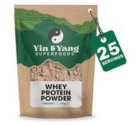 Organic Whey Protein 750g, by Yin & Yang Superfoods. Grass Fed, 19.4g of Protein Per Serving, Natural Chocolate Flavour, with Pure Cacao and Coconut Sugar (25 Servings)