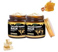 Organic Whipped Beef Tallow Face Moisturizer,Beef Tallow for Skin, Tallow Face Cream,with Raw Honey and Beeswax,Natural Grass Fed Tallow and Honey Balm,Skin Care Cream for Face & Body (2)