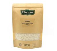 Organic White Basmati Rice-Certified Organic, Non-GMO, Vegan, No Additives, No Preservatives, Resealable Bag by Thames Organic 500g