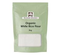 Organic White Rice Flour 3kg by Manor Springs Organic