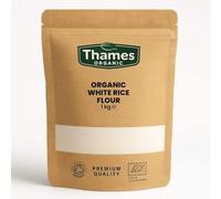 Organic White Rice Flour-Certified Organic, Non-GMO, Vegan, No Additives, No Preservatives, Resealable Bag by Thames Organic 1kg