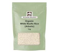Organic White Risotto Rice (Arborio) 1kg by Manor Springs Organic