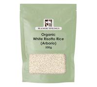 Organic White Risotto Rice (Arborio) 500g by Manor Springs Organic