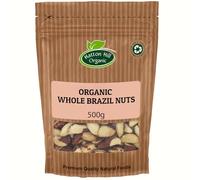 Organic Whole Brazil Nuts 500g by Hatton Hill | Rich and Creamy, Perfect for Snacking & Baking