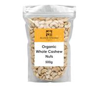 Organic Whole Cashew Nuts 500g by Manor Springs Organic