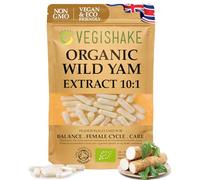 Organic Wild Yam Extract 10:1 Capsules 8,800mg Women Internal Body Care - Females/Ladies Care Supplement Menstrual Cycle Period Pain PMS Cramps Vegan Halal Kosher (60 Capsules)