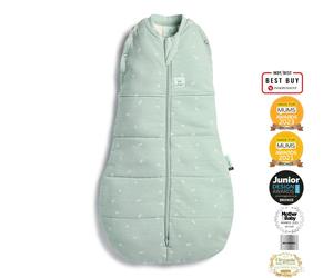 Organic Winter Cocoon Swaddle Sleeping Bag - Sage - 2.5 TOG - 00-03M