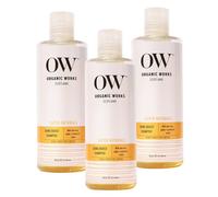Organic Works Hydrating Shine Boost Shampoo - 300ml (Pack of 3) - Moisturising Natural Shampoo with Amino Acids, Aloe Vera, Rosemary & Nettle - Nourishes Scalp, Revives Dry Hair & Adds Shine