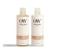 Organic Works Moisture Boost Shampoo and Conditioner Combo Set - contains Coconut, Bamboo & Argan Oil for Hydrated, Silky, and Manageable Hair - 300ml Each, 99% Natural and 100% Vegan & Cruelty-Free