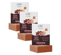 Organic Works Reviving Coffee & Cocoa Natural Handmade Soap Bar (120g x 3 Pack)-Face & Body Soap for Dull & Tired Skin-Renewal, Gentle Exfoliating & Radiance Boost -Non-Comedogenic & Paraben Free