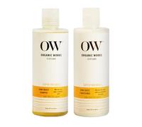 Organic Works Shine Boost Natural Shampoo and Conditioner Set (300ml X 2) - Aloe Vera,Nettle,Rosemary-Frizz Control,Scalp Care,Breakage Defence-Paraben-Free,Colour Safe Haircare Set For All Hair Types