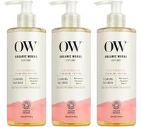 Organic Works Vitamin E Gentle Face Wash, Foaming Hydrating Face Cleanser for Dry & Sensitive Skin, Removes Impurities & Makeup, Balances PH, Soothes Inflammation,Hypoallergenic (300 ml (Pack of 3))