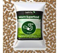 Organic Worm Food - Ideal for Worm Farms and Wormeries | Natural Grain Blend for Growth, Composting, Breeding, Soil Health, Sustainable Bins & Castings - High-Nutrient Formula, 500 Grams