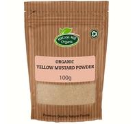 Organic Yellow Mustard Powder 100g by Hatton Hill | Certified Organic, Perfect for Cooking, Seasoning, and Homemade Condiments