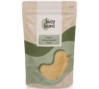 Organic Yellow Mustard Seeds - Certified Organic - by Busy Beans Organic (5kg)
