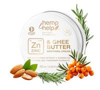Organic Zinc Oxide Cream for Face, Baby & Adults - Nappy Rash & Skincare Cream with Calendula, Ghee & Almond Oil - Natural Barrier for Dry, Sensitive or Irritated Skin 60ml