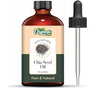 Organic Zing Chia Seed (Salvia Hispanica) Oil | Pure & Natural Carrier Oil for Skincare, Hair Care, & Massage - 118ml/3.99fl oz